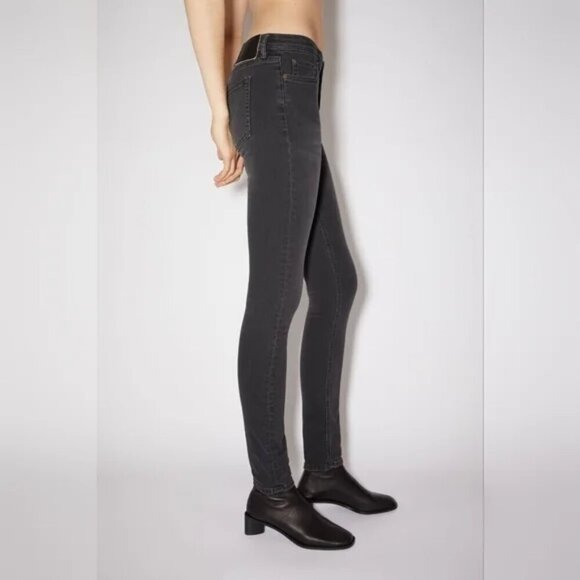 Acne Studios | Climb skinny fit jeans in used black - Picture 3 of 11